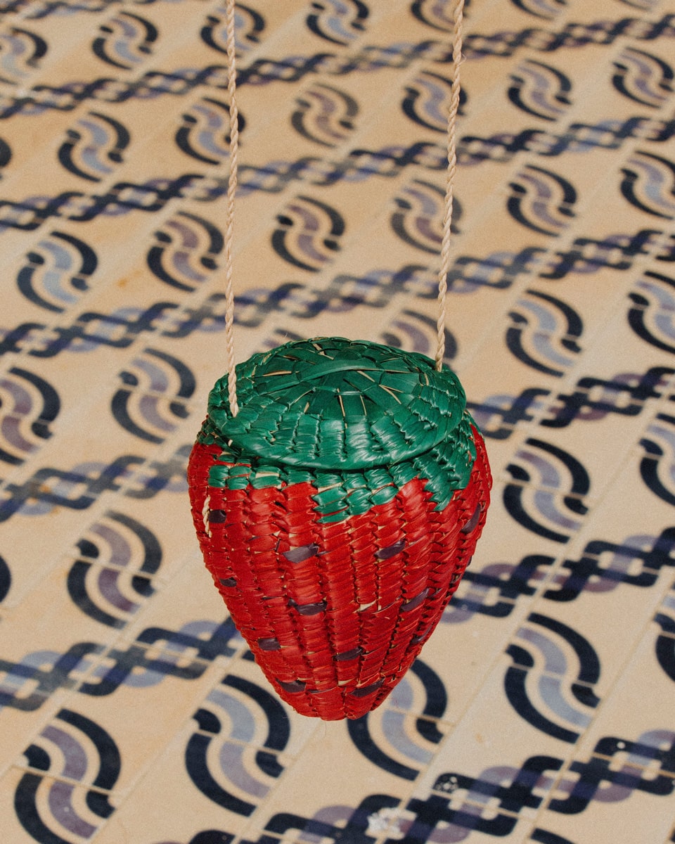 Borsa Intreccio di Fragola