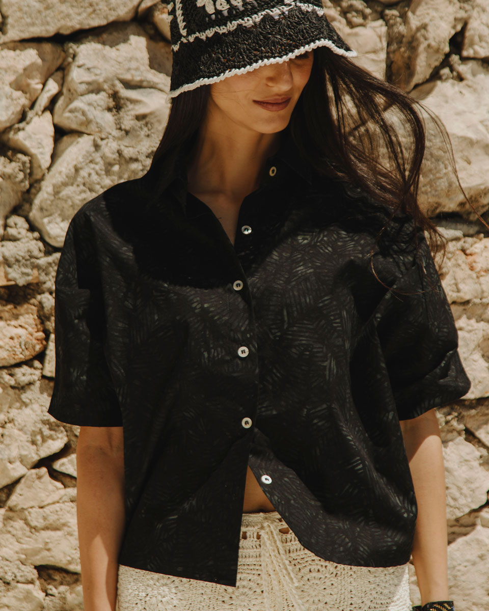 Camicia Foglia Notturna
