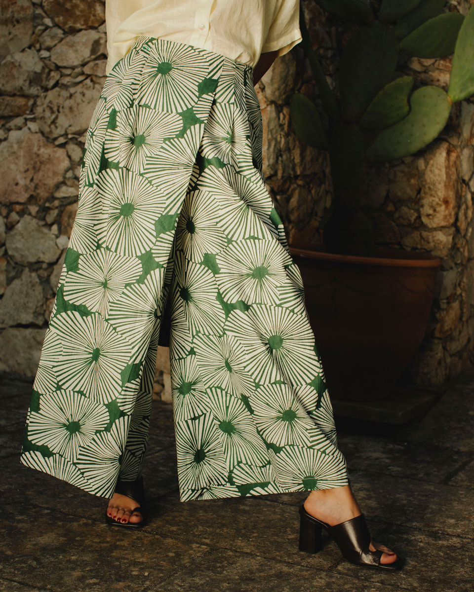 Pantalone Fiore Verde